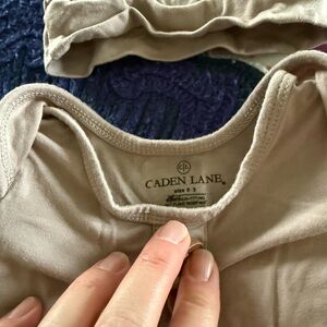 Caden lane gown and hat set